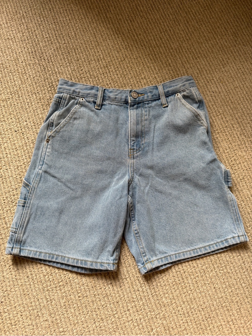 RSQ Light Blue Denim Carpenter Shorts